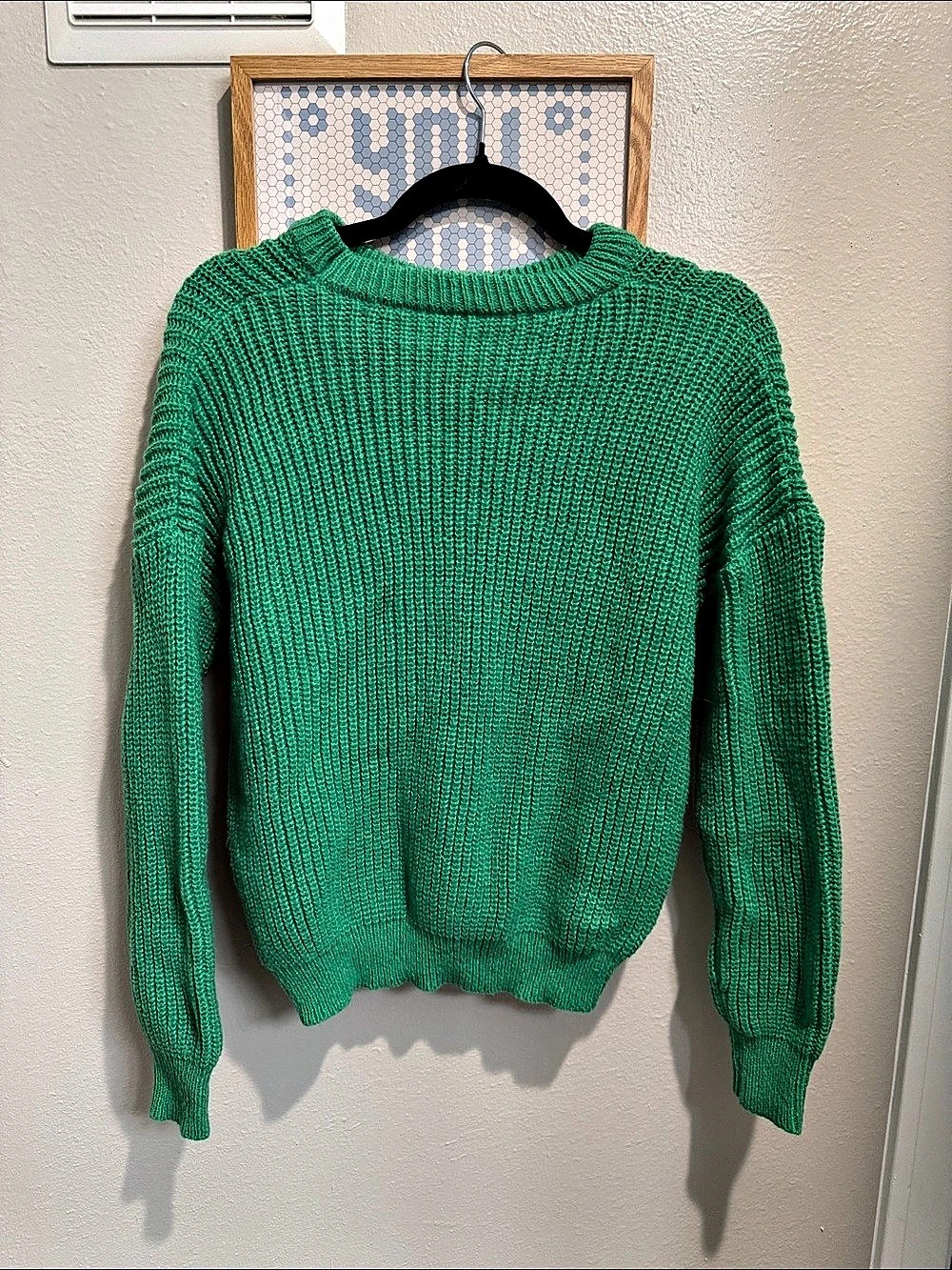 Green Crew Neck Sweater